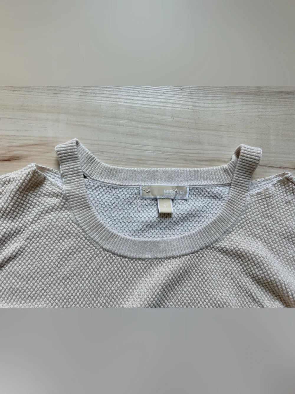 Michael Kors Women’s Textured Knit Pullover Sweater – Size M